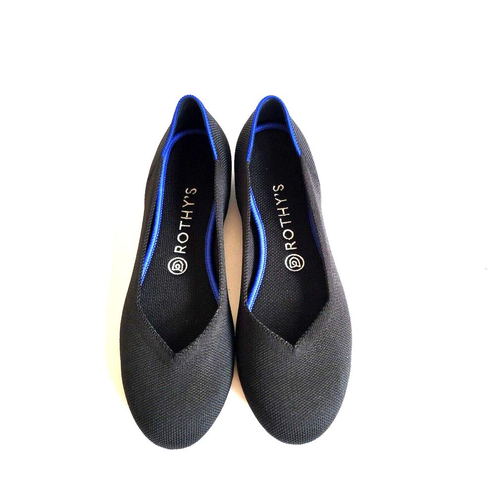 Rothy's Womens Slip On Flats Size 9 W Black